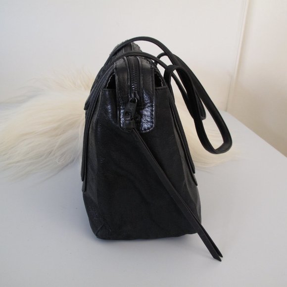 ELLIOT LUCA Woven Metallic Leather Shoulder Bag - Picture 7 of 16